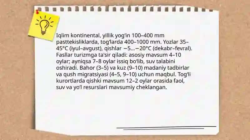 Oʻzbekiston turizm geografiyasi 4