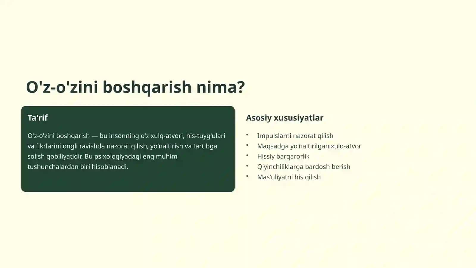 Psixologiya va shaxsiy rivojlanish 4