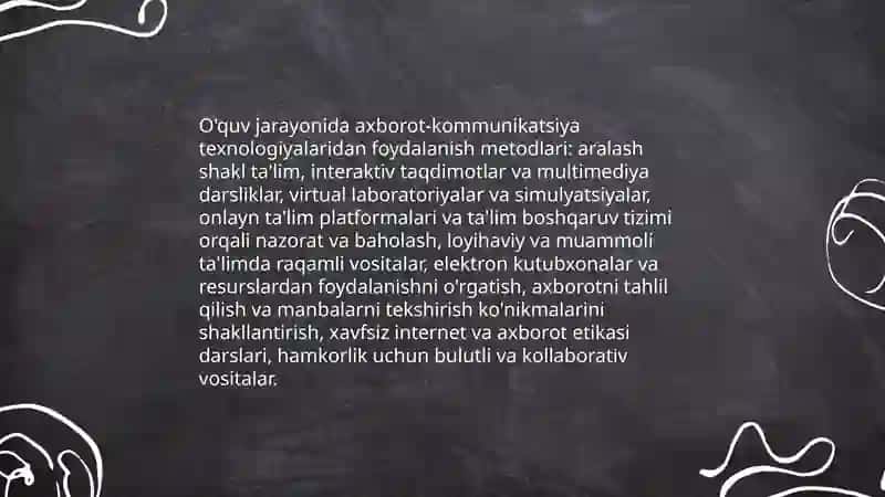 O'quvchilarning axborot iste'moli madaniyatini shakllantirish metodlari 4