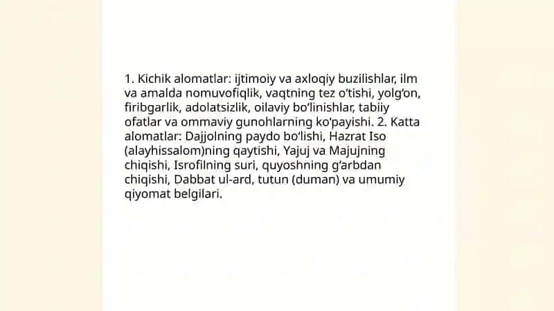 Esxatologiya mohiyati qiyomat va oxirat dunyosi Amirxon 4