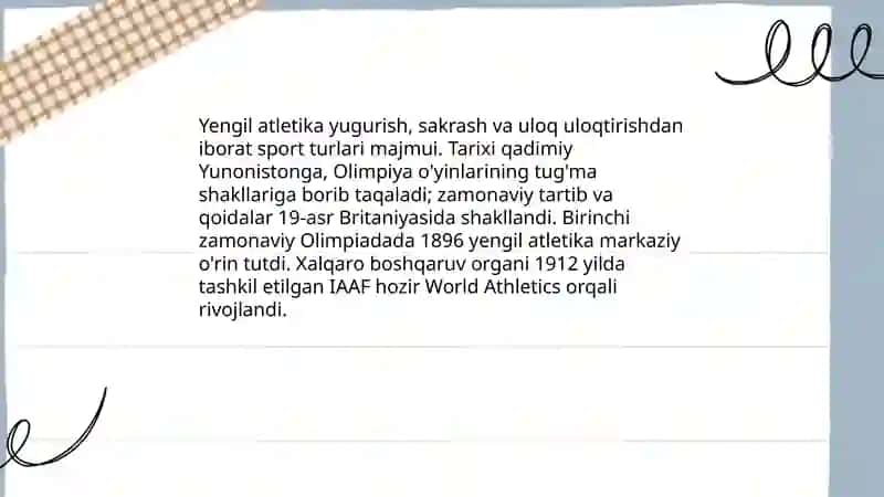 Yengil atletika va uning turlari 4
