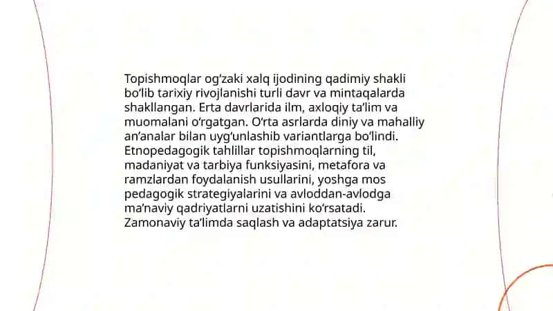 Topishmoqlarning etnopedagogik xususiyatlari 4