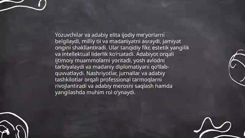 Adabiy hayot va jarayon 4