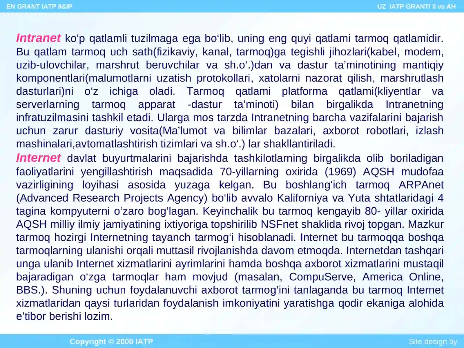 INTERNET ASOSLARI 4