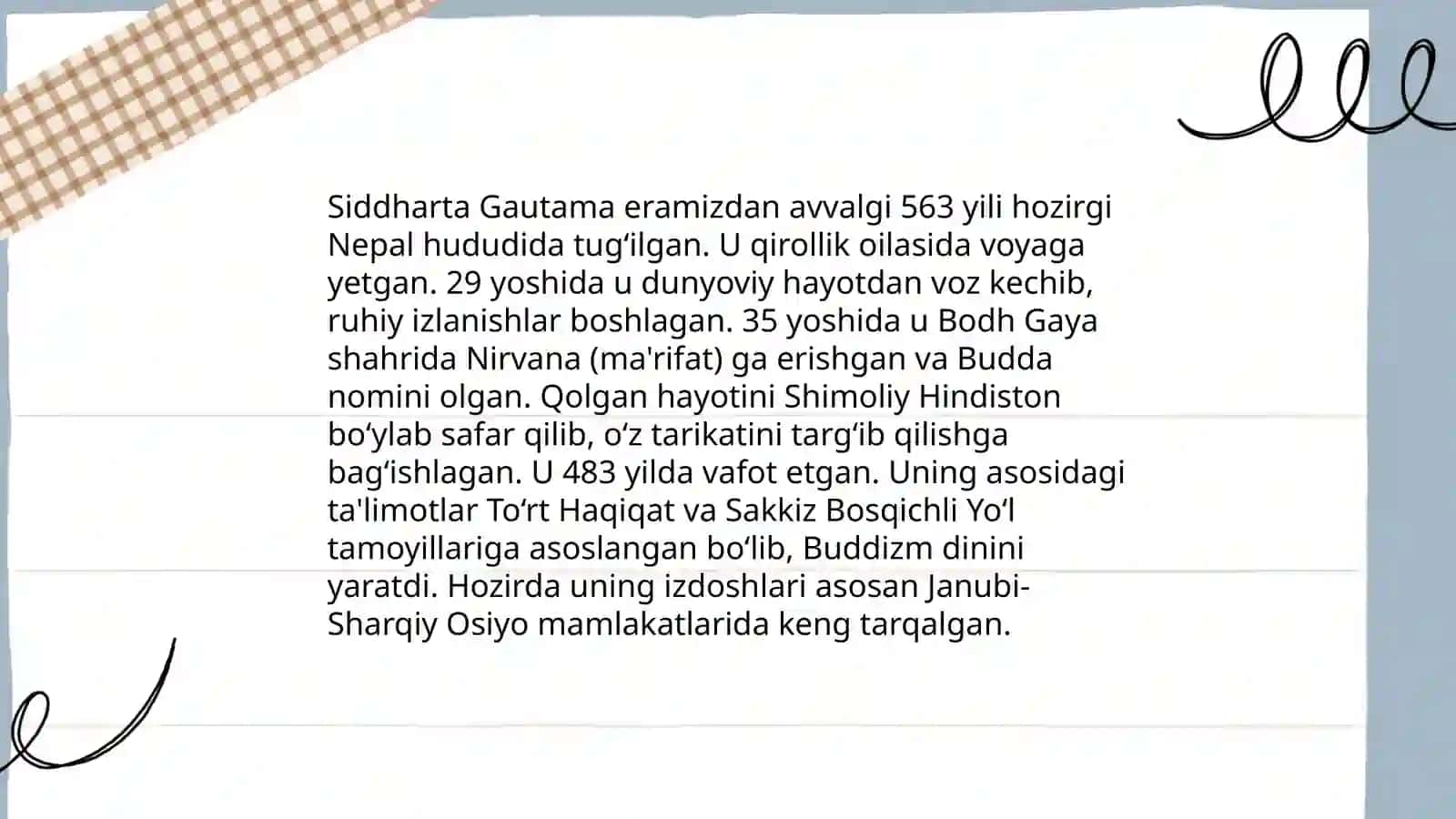 Buddizm dini tarixi va asosiy g'oyalari 4
