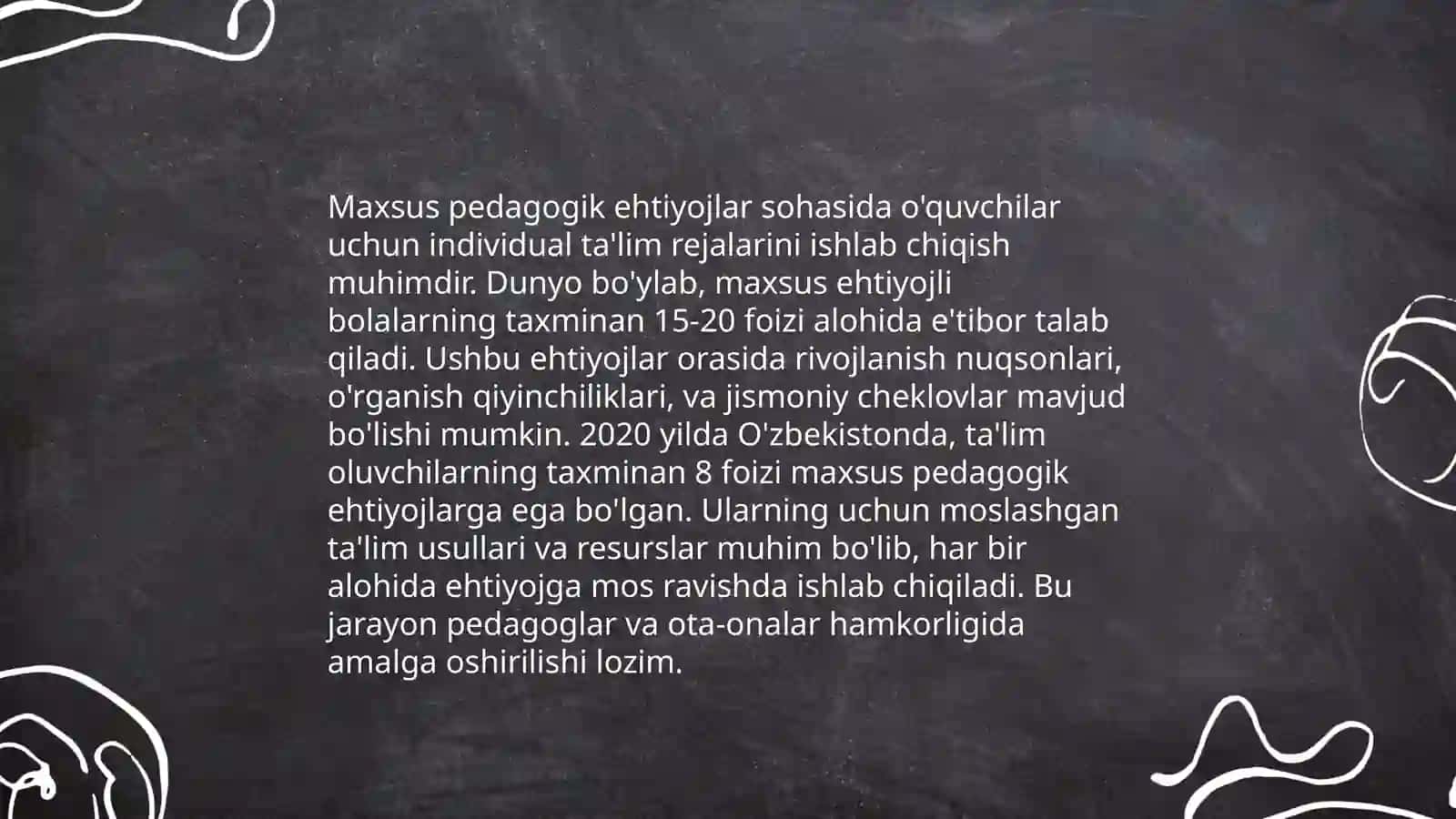 Aqli zaif bolalar uchun mos ta'lim tizimi 4