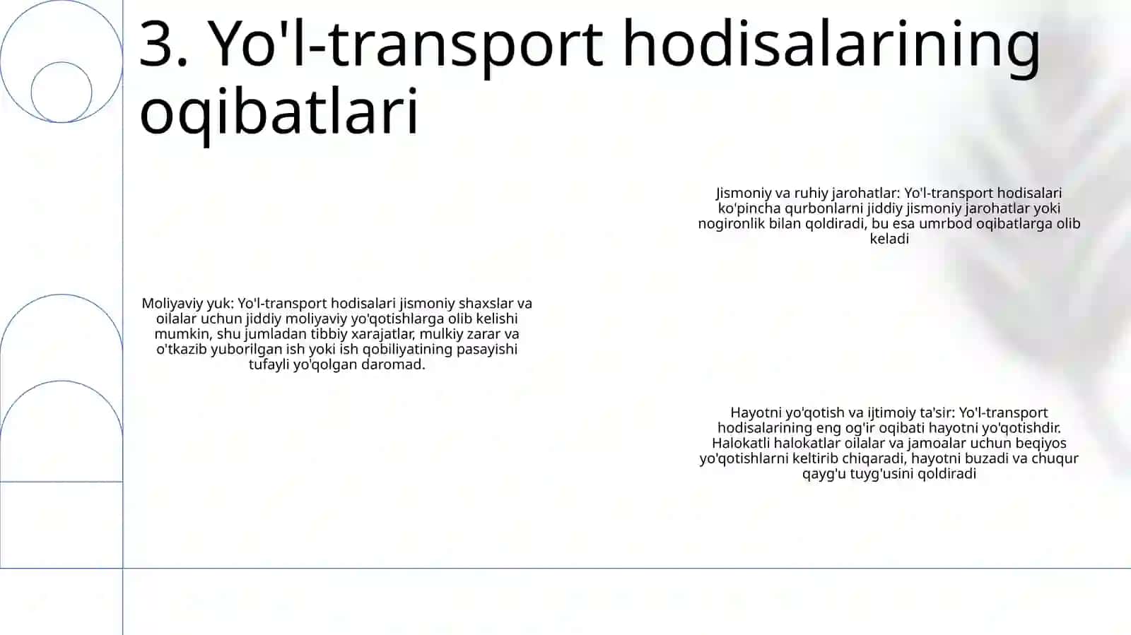 Yo'L Harakati Xavfsizligi 4