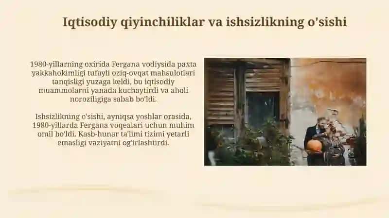 Fargʻona voqealari: Kelib chiqish sabablari xronologiyasi 4