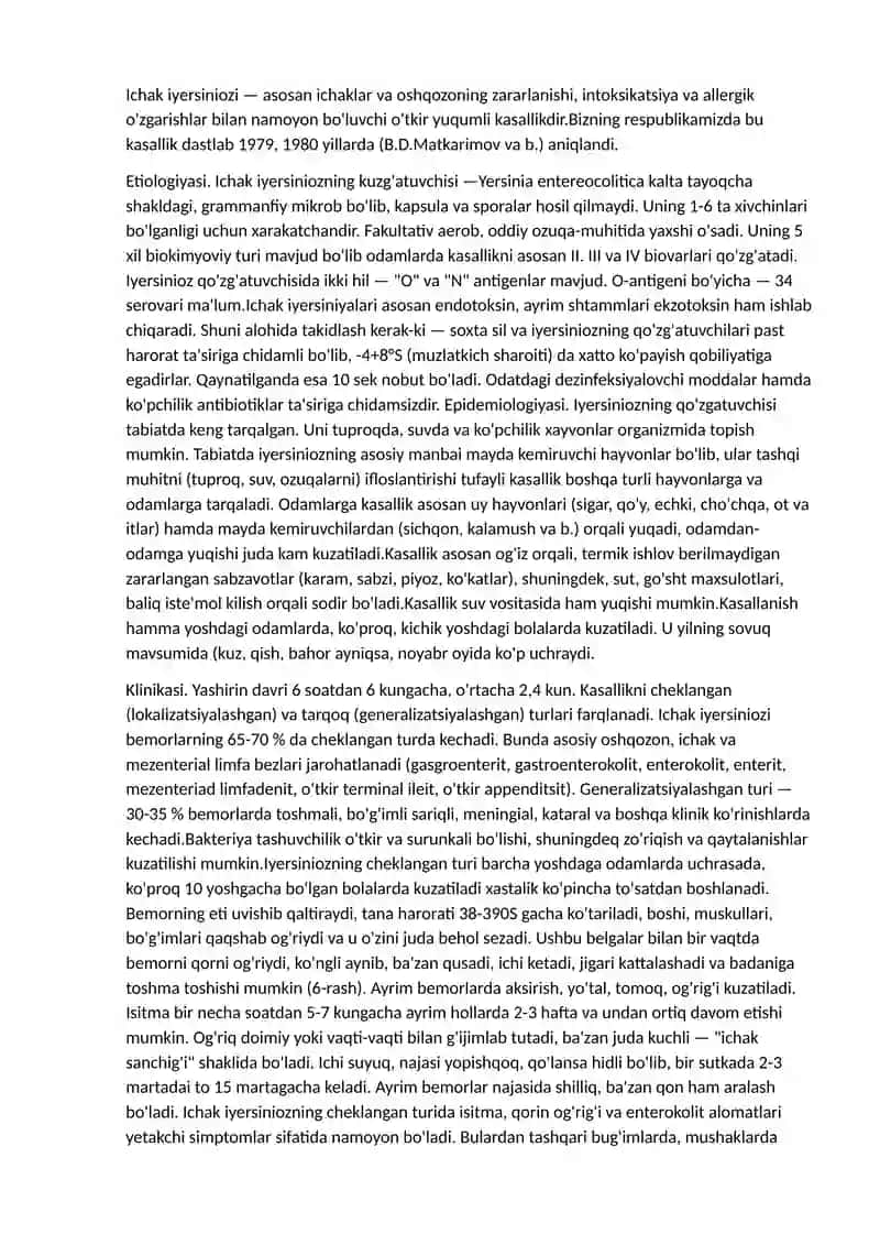 GELMINTOZLAR. PROTOZOY KASALLIGI, AMYOBIAZ, LYAMBLIOZ, TOKSOPLAZMOZ, ASKARIDOZ, ENTEROBIOZ, EXINOKOKKOZ 4