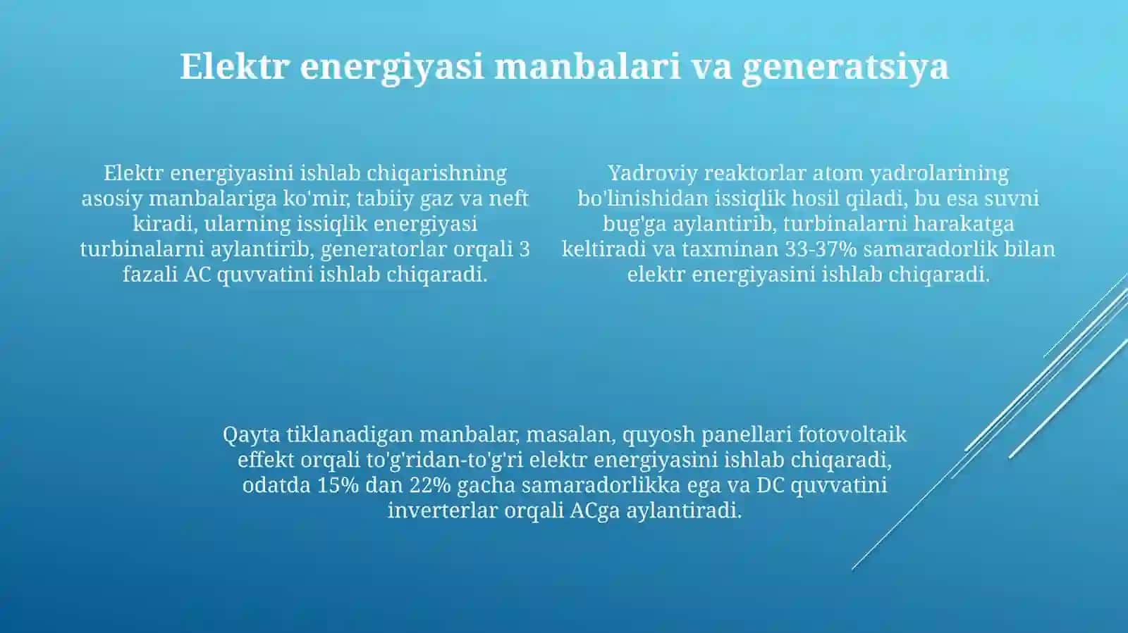 Elektr energiyasi taʼminlash sxemasi 4