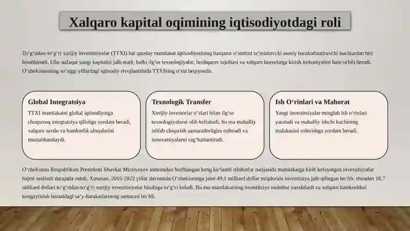 To'g'ridan to'g'ri xorijiy investitsiyalar 4