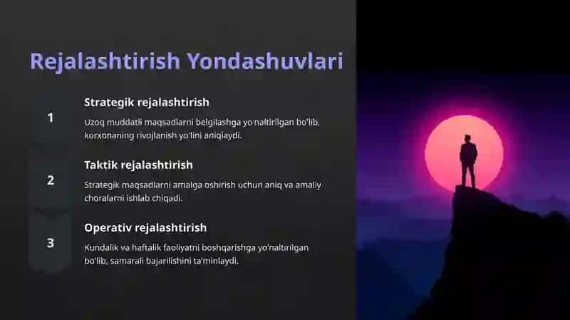 Korxona faoliyatida biznes rejalashtirish 4