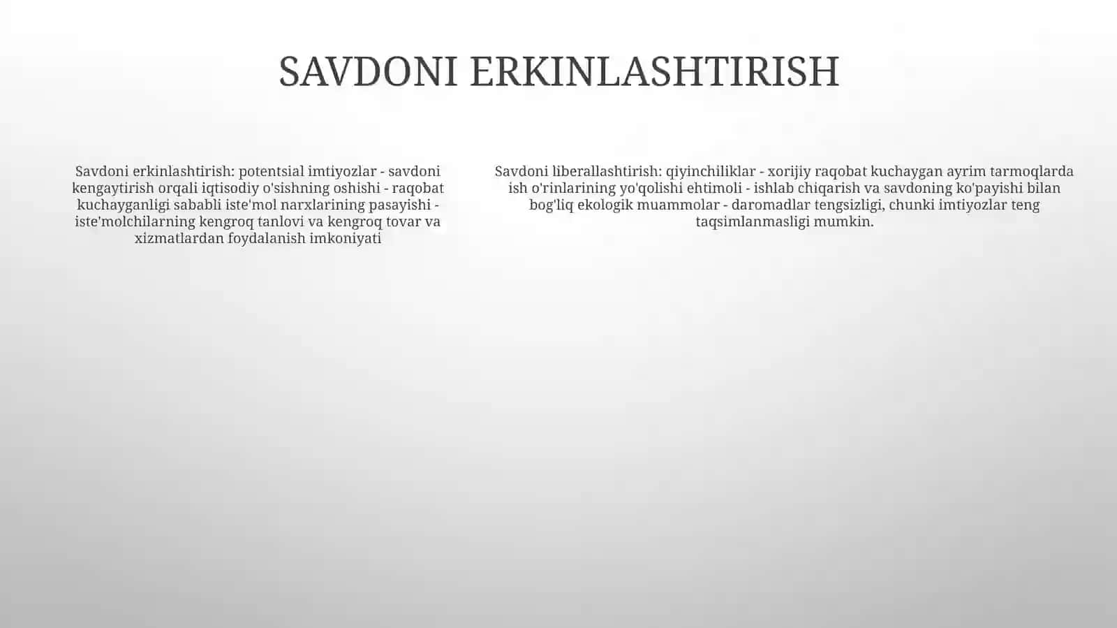 Jahon Xo'Jaligining Glabollashuvi Yo'Nalishlari Va Ziddiyatlari 4