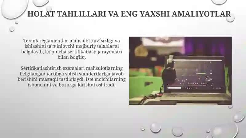 Texnik reglamentlar va ularni ishlab chiqish sertifikatlash sxemlari 4