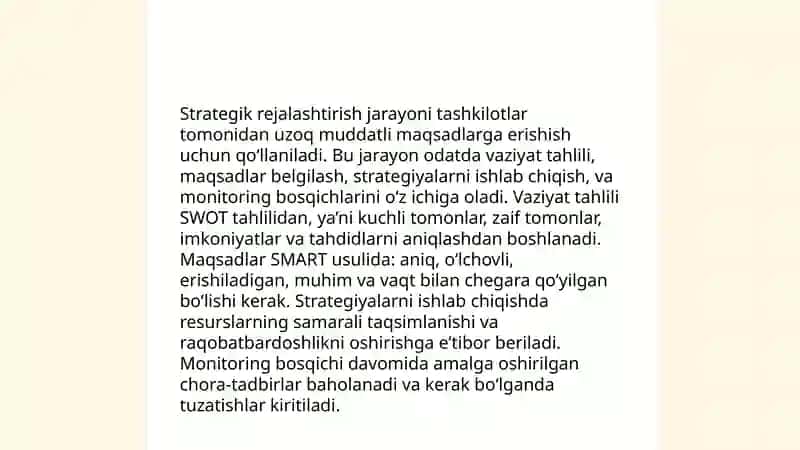 Strategik menejment nazariyasi 4