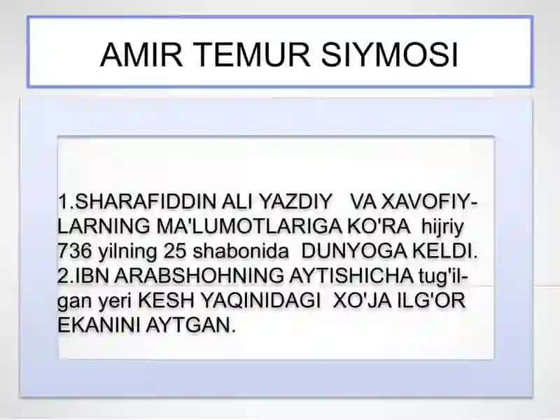 AMIR TEMUR SALTANATI.Amir Temur saltanati 4