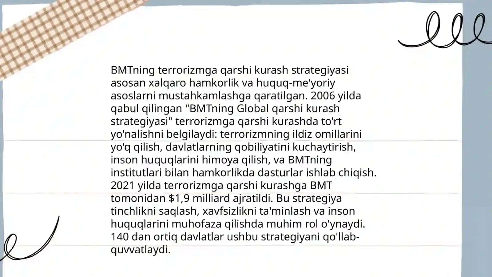 Xalqaro tashkilotlarning terorizmga qarshi kurashining ahamiyati 4