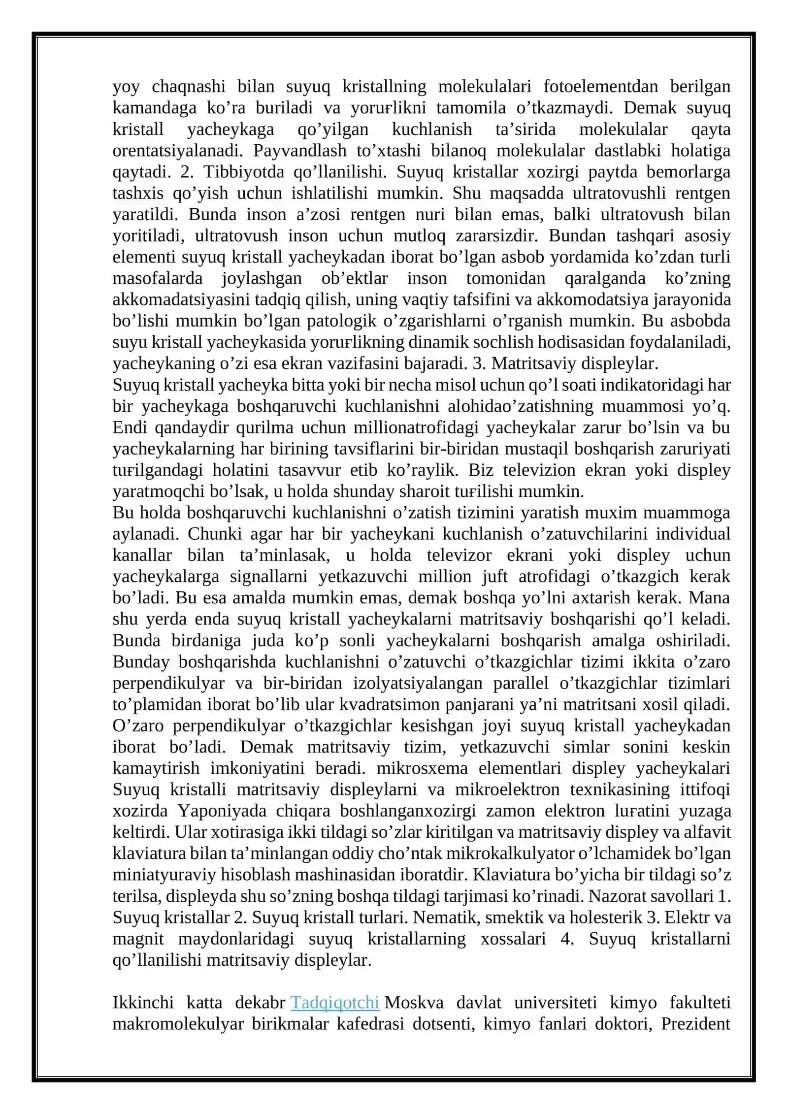 SUYUQ KRISTALLAR VA ULARNING XUSUSIYATLARI 4