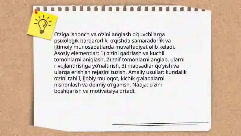O‘quvchilarni baxt va muvaffaqiyat sirlari mohiyati 4