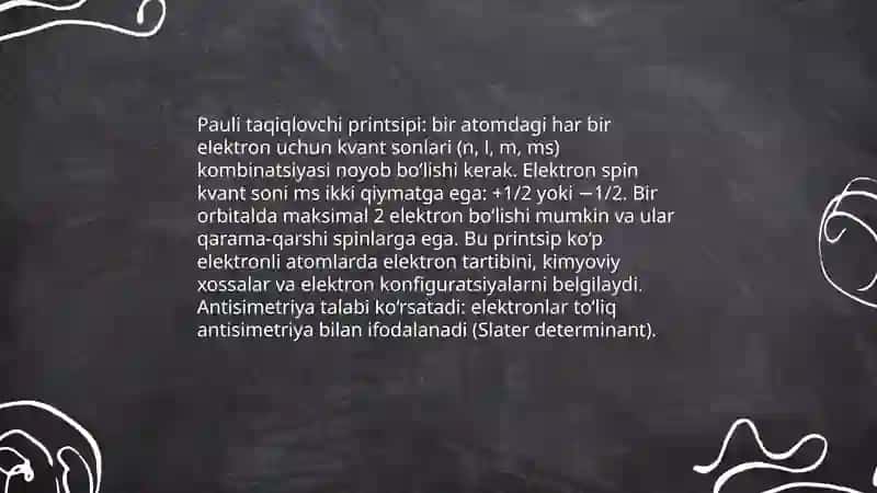 Ko'p elektronli atomlar 4