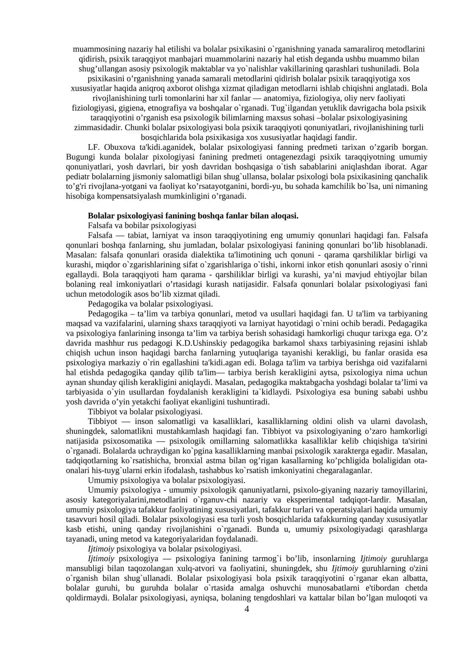 Bolalar psixologiyasi va psixodiagnostikasi 4