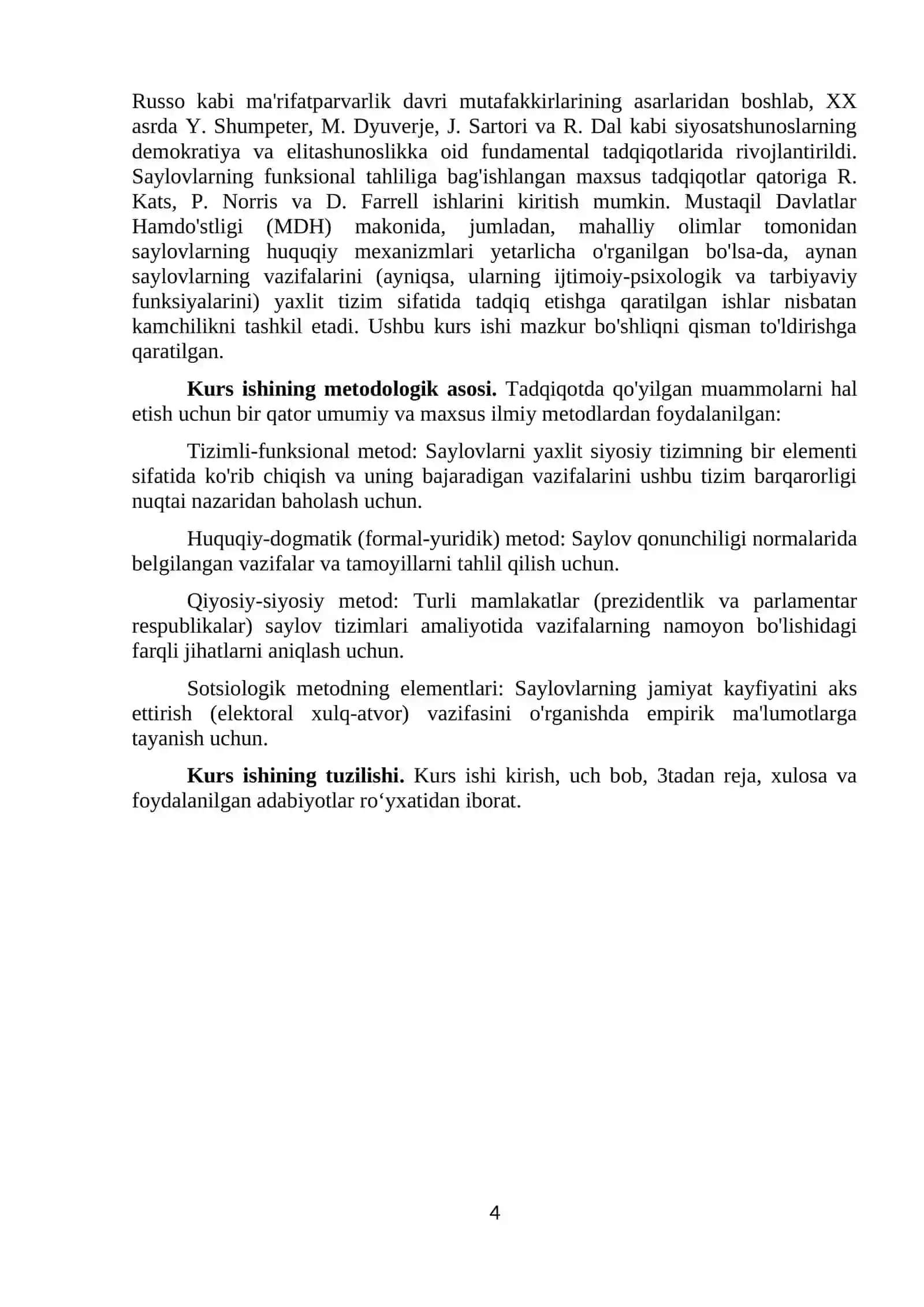 Demokratik jamiyatdagi saylovlarning vazifalari 4