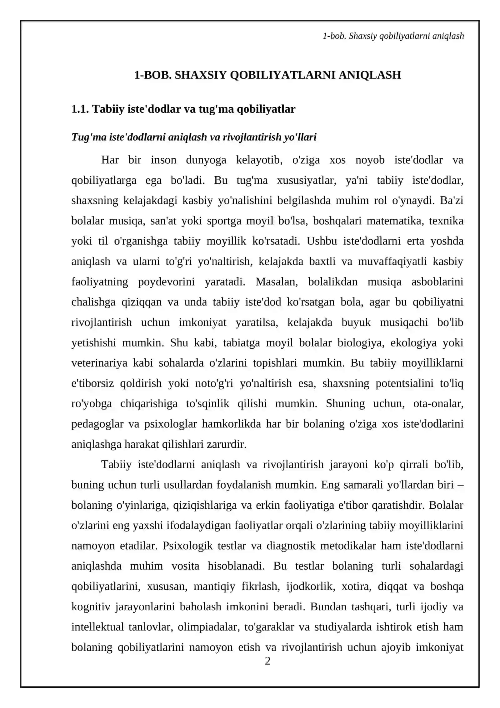 Kasb tanlashda qobilyatning ahamiyati 4
