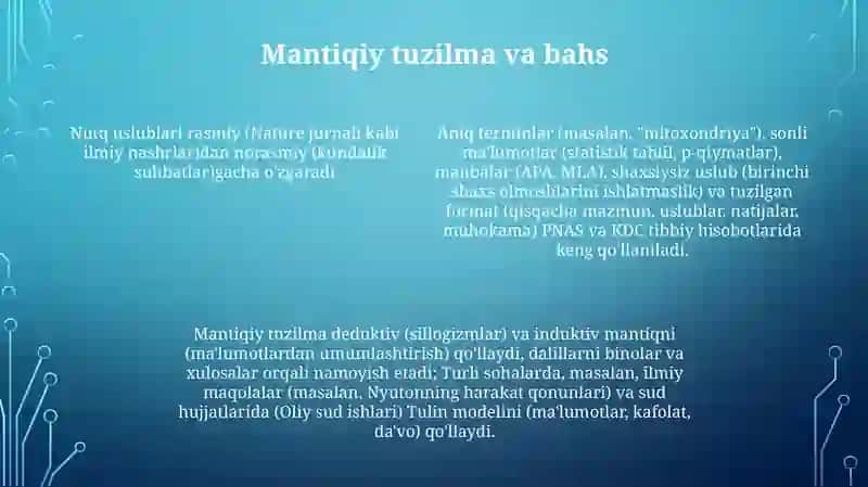 Ilmiy Nutq Uslublari 4