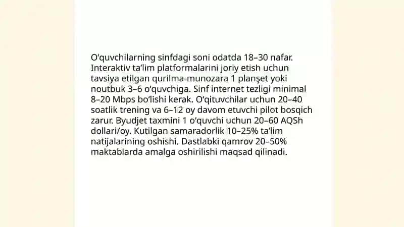 Boshlanğich taʼlimda innovatsion jarayonlar oʻquvchilarning soni 4