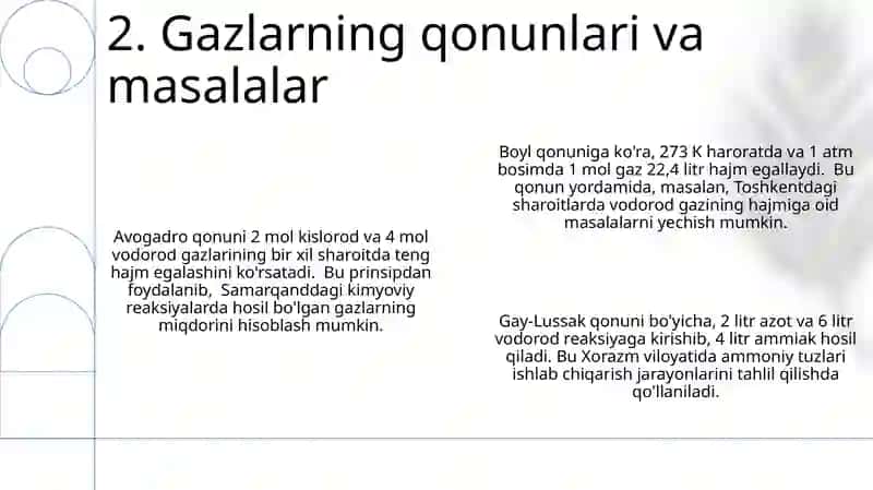 Kimyo fanidan masalalar va ulrning ishlanishi va jovobi bilan 4