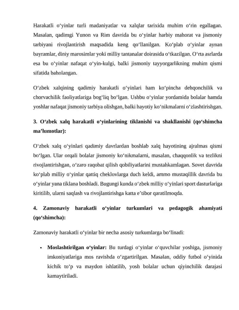 Milliy va harakatli o‘yinlarni o‘qitish metodikasi 4