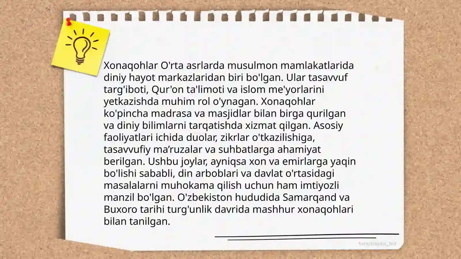 Xonaqohlar tarixi 4