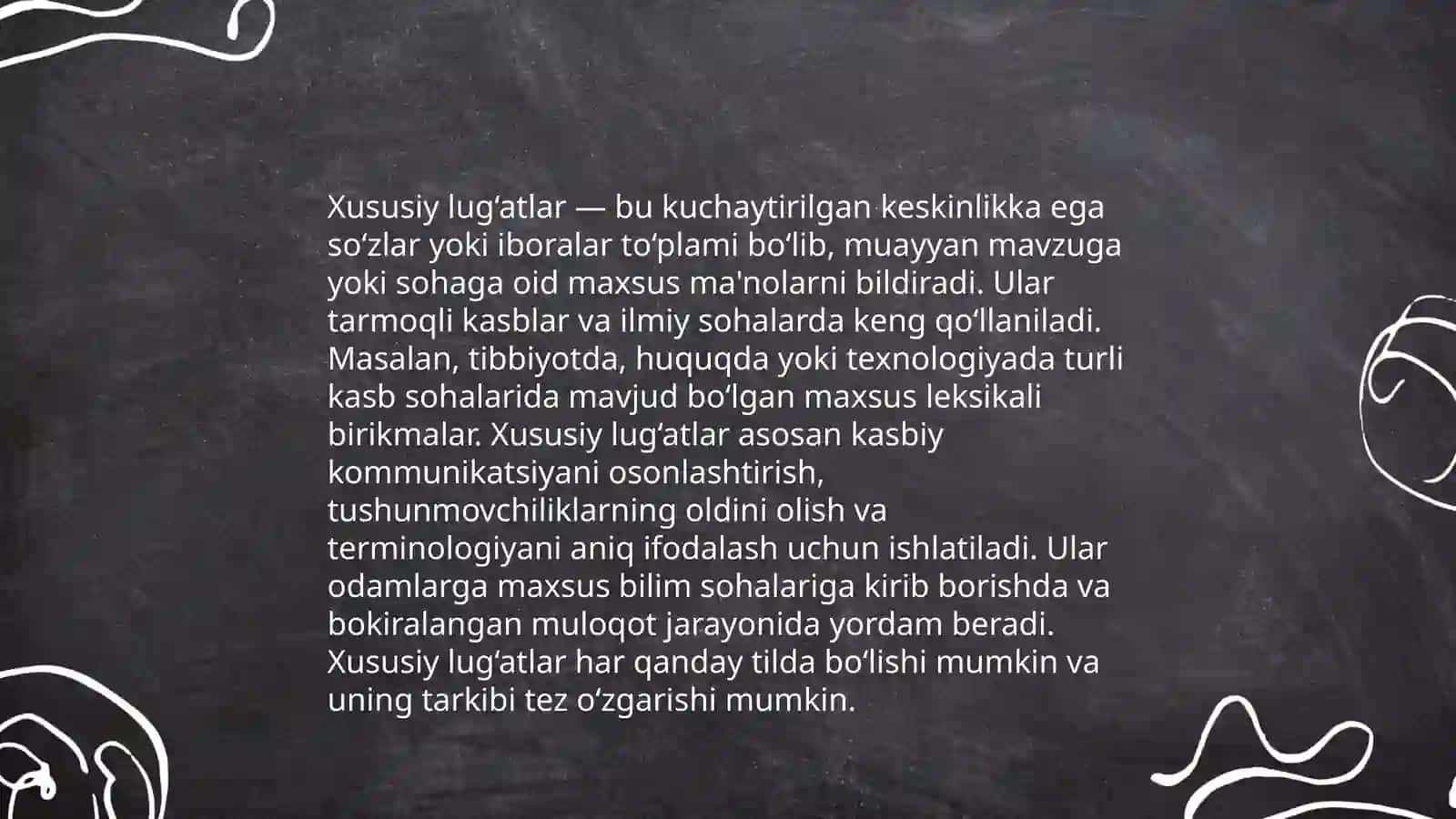 Umumiy va xususiy lug'atlar va ularning farqlari 4