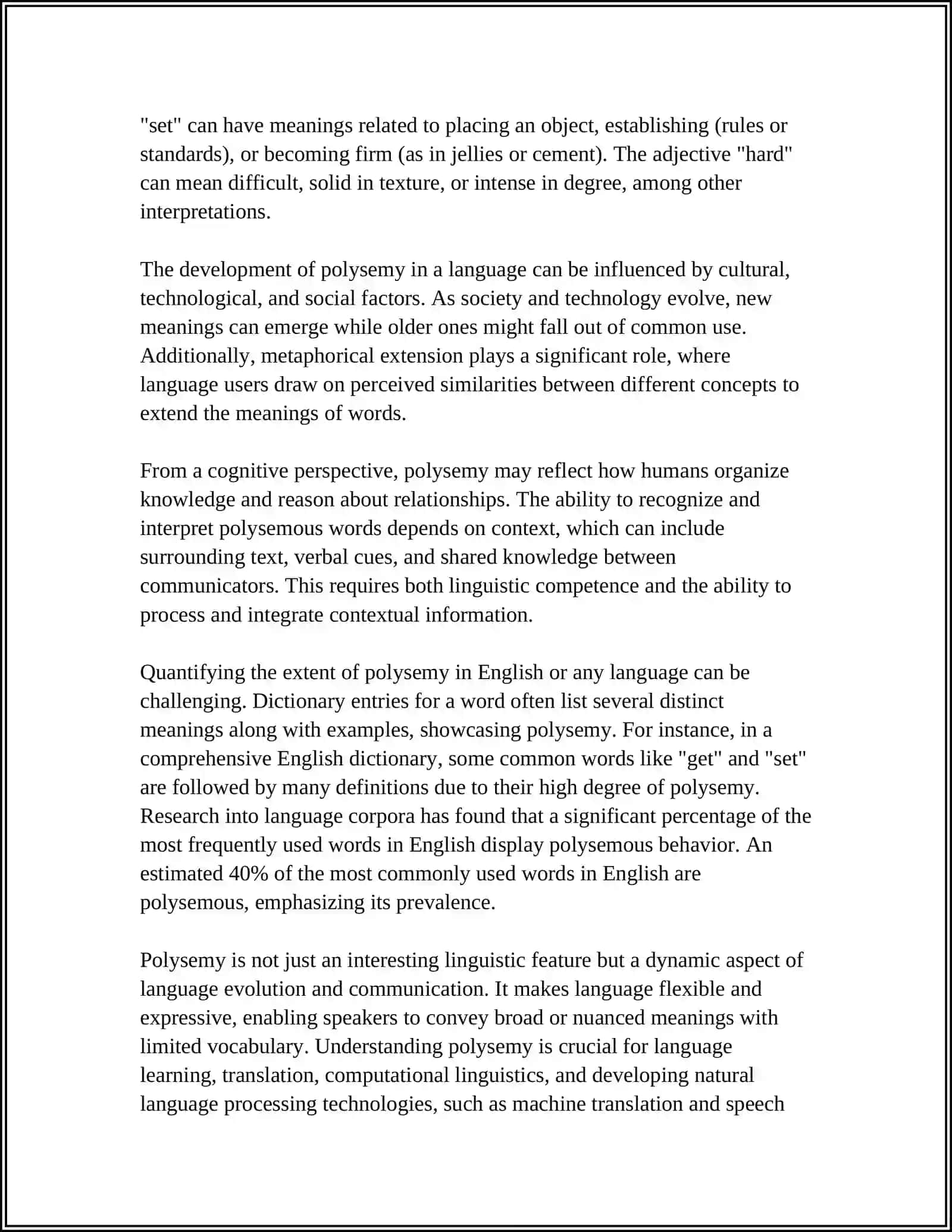 LECTURE 5. POLYSEMY AND HOMONYMY AS LINGUISTIC PHENOMENA 4