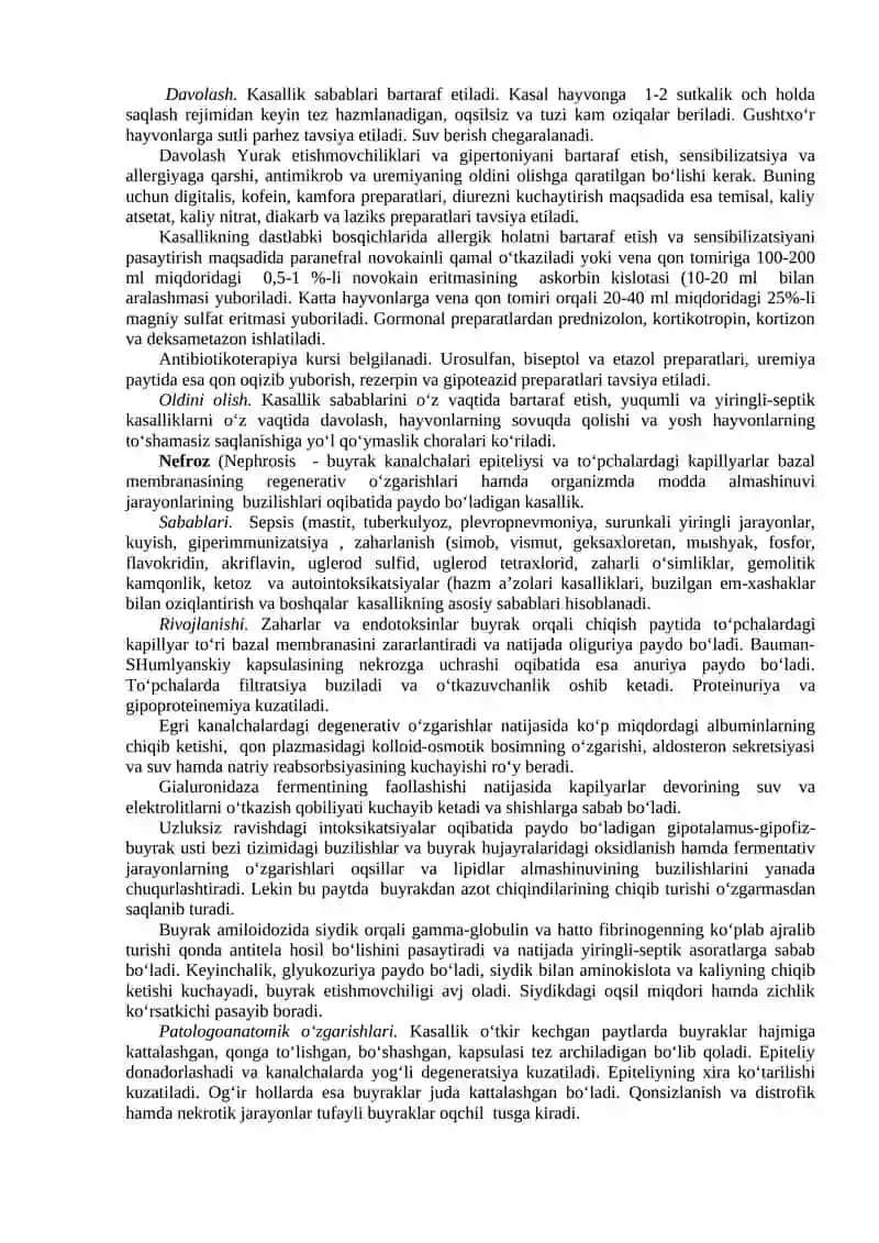 Siydik ayirish tizimining kasalliklari 4
