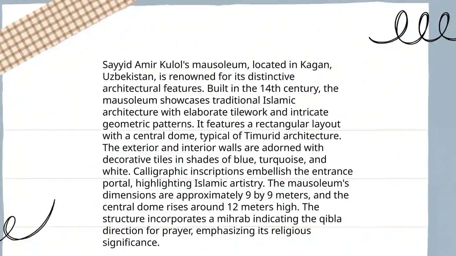 Monument and Legecy of Sayyid Amir Kulol 4