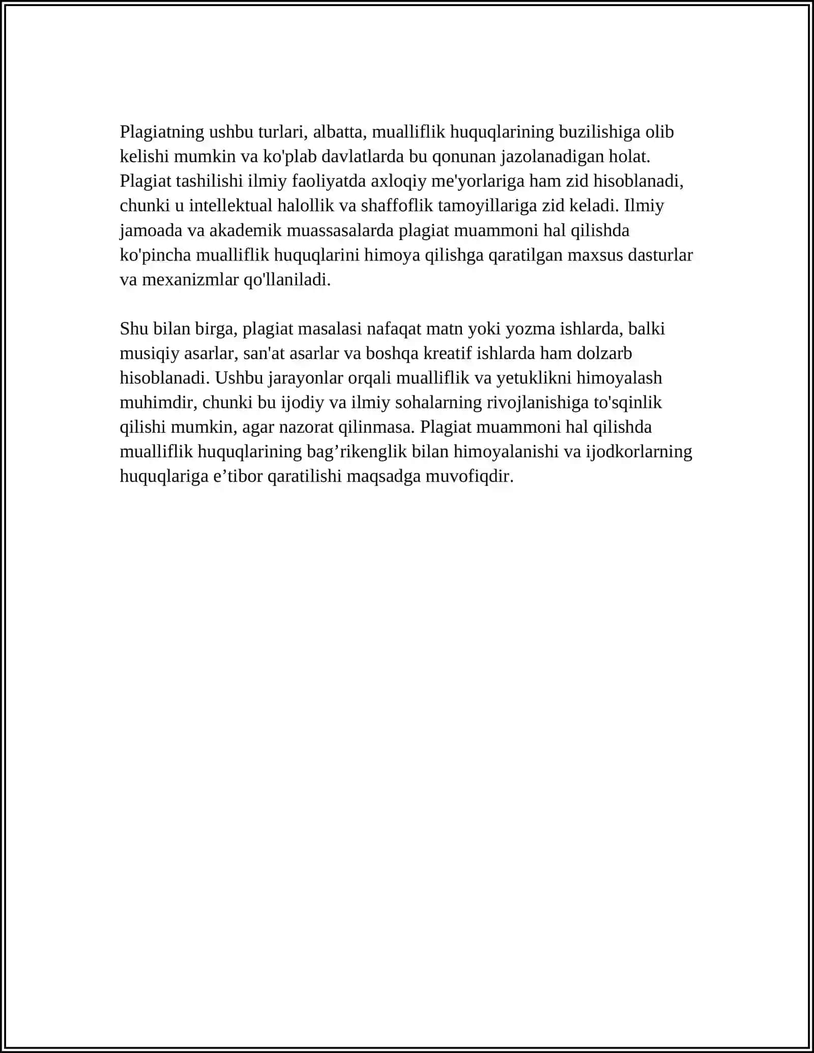 PLAGIAT VA UNING SALBIY OQIBATLARI 4