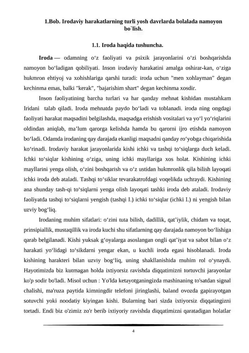 Irodaviy harakatlarning bolalarda namoyon boʻlishi 4