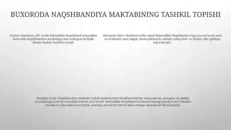 Bahouddin Naqshbandning 675 Yilligi Va OʻZbek Madaniyati 4