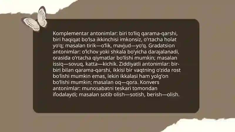 Antonim va paronimlarning leksik-semantik xususiyatlari 4