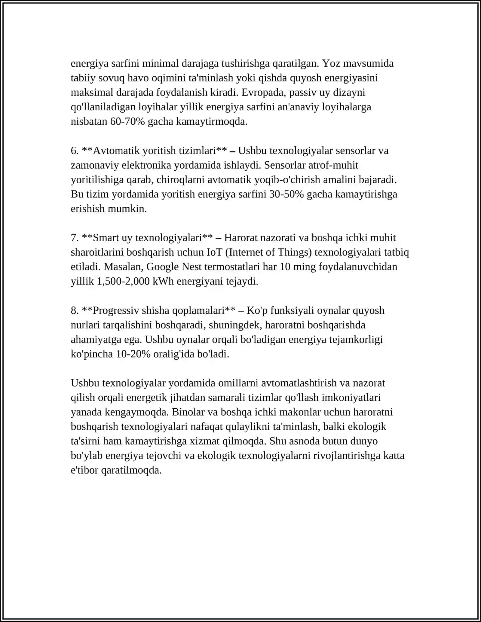 Ichki haroratlarni boshqarish texnologiyalari 4