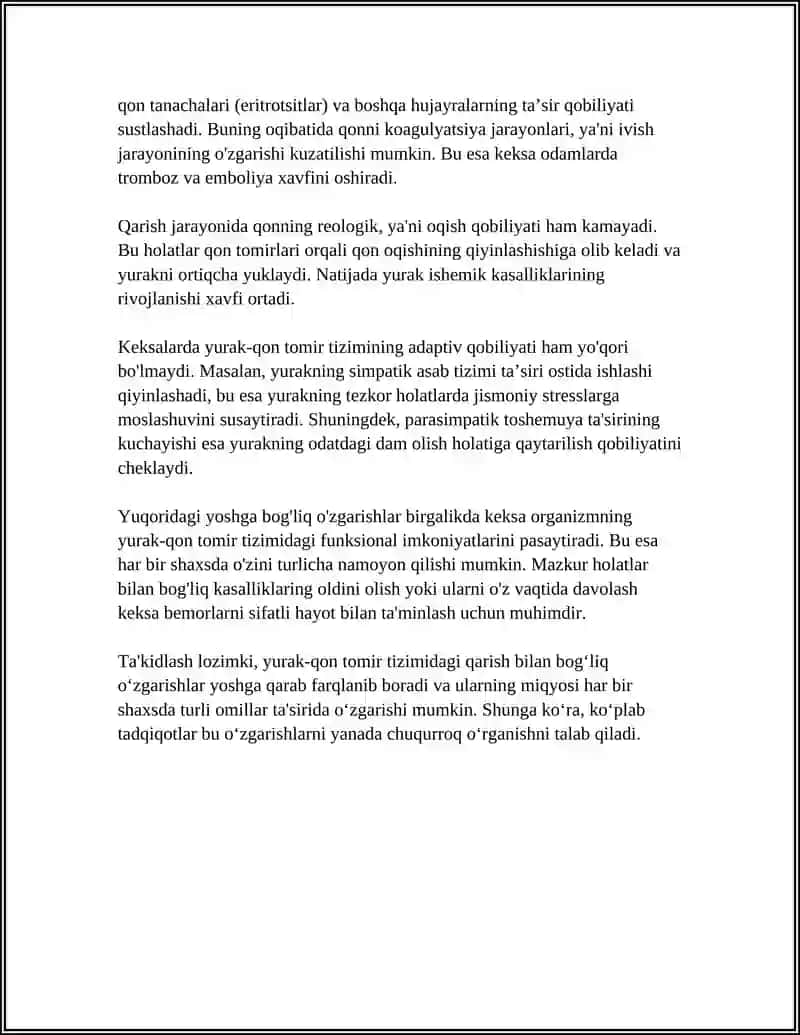 KEKSA BEMOR. KEKSA ORGANIZMNING FIZIOLOGIK XUSUSIYATLARI 4