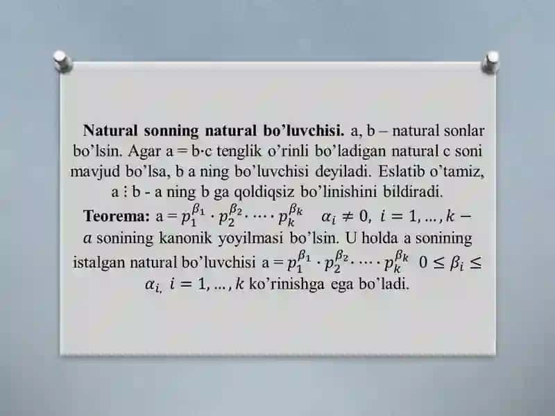 Matematikadan misollar 4