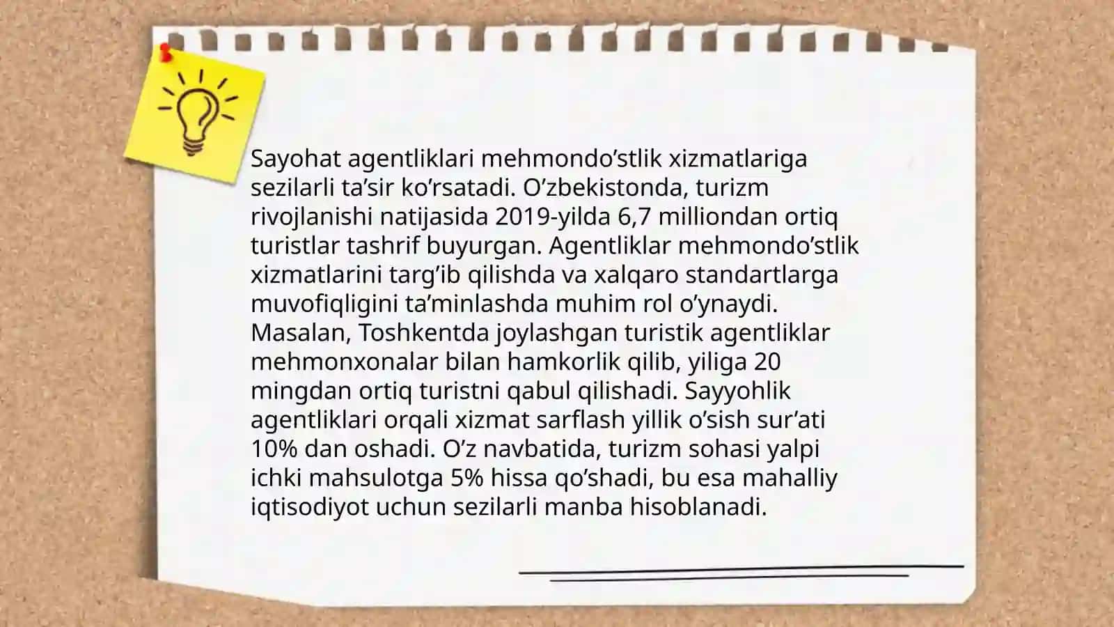 Mehmondo’stlik industriyasida sayohat agentliklari 4