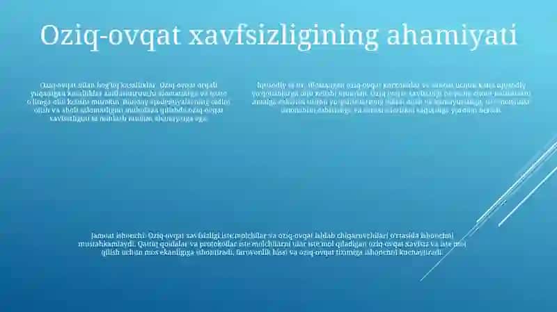 Oziq Ovqat Xavfsizligining Ilmiy Nazariy Asoslari 4