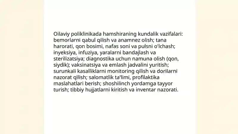Med invest inavatsiyan tibbiyot texnikumi hamshiralik ishi yo'nalishi 4