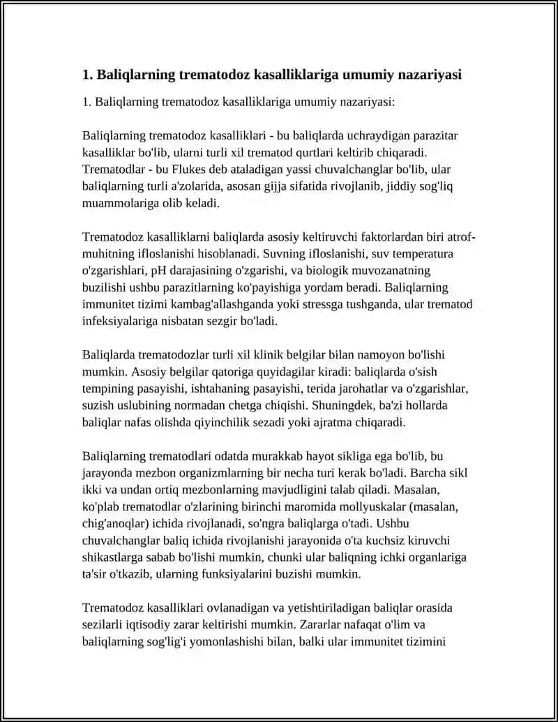 BALIQLARNING TREMATODOZ KASALLIKLARI 4