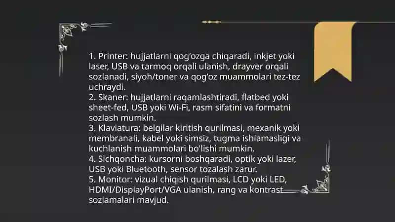 Zamonaviy texnik va dasturiy vositalar bilan tanishish 4