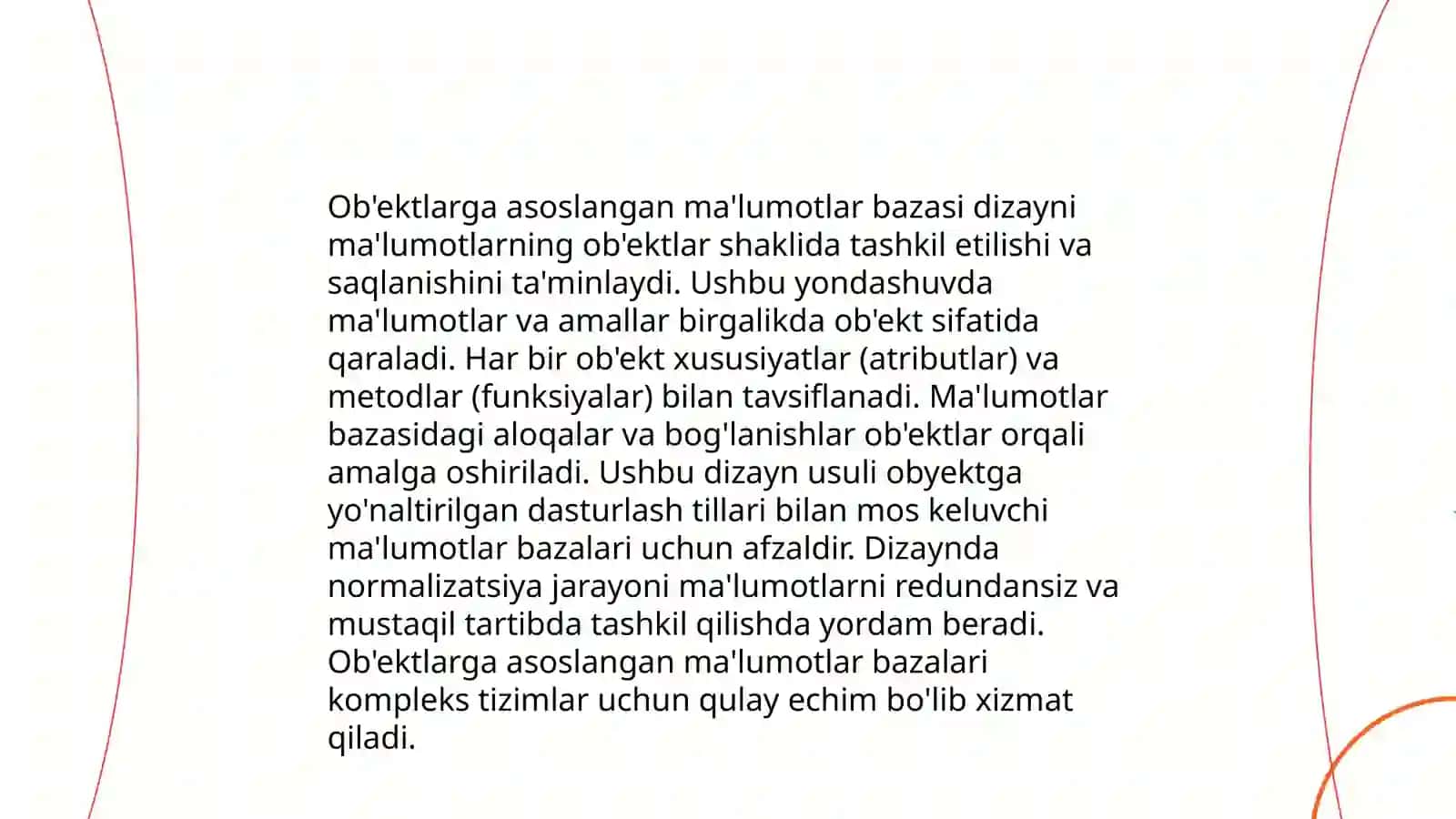 Ob'ektli ma'lumotlar bazasi 4