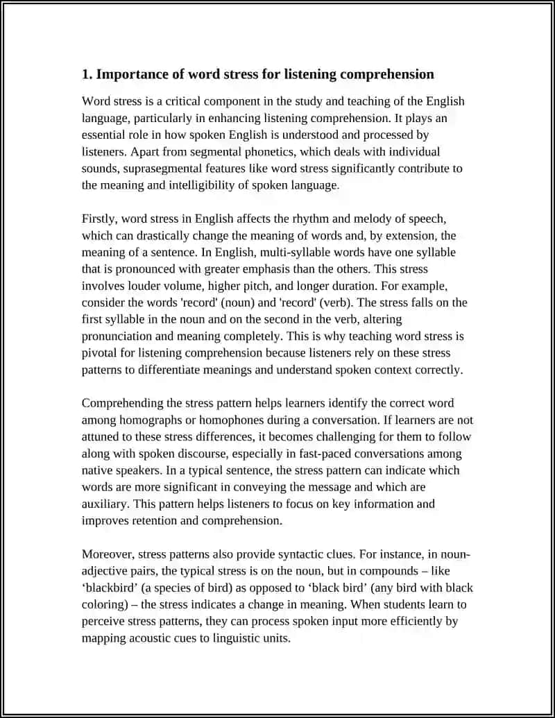 Filologiya va tillarni õqitish - Teaching Word Stress 4